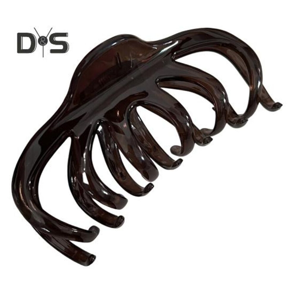 (dark gray) Women Hair Claw Large Size Hair Clip Plastic Gripper Style Back Head Hair Clamp Updos Styling Tool Hair Accessory
