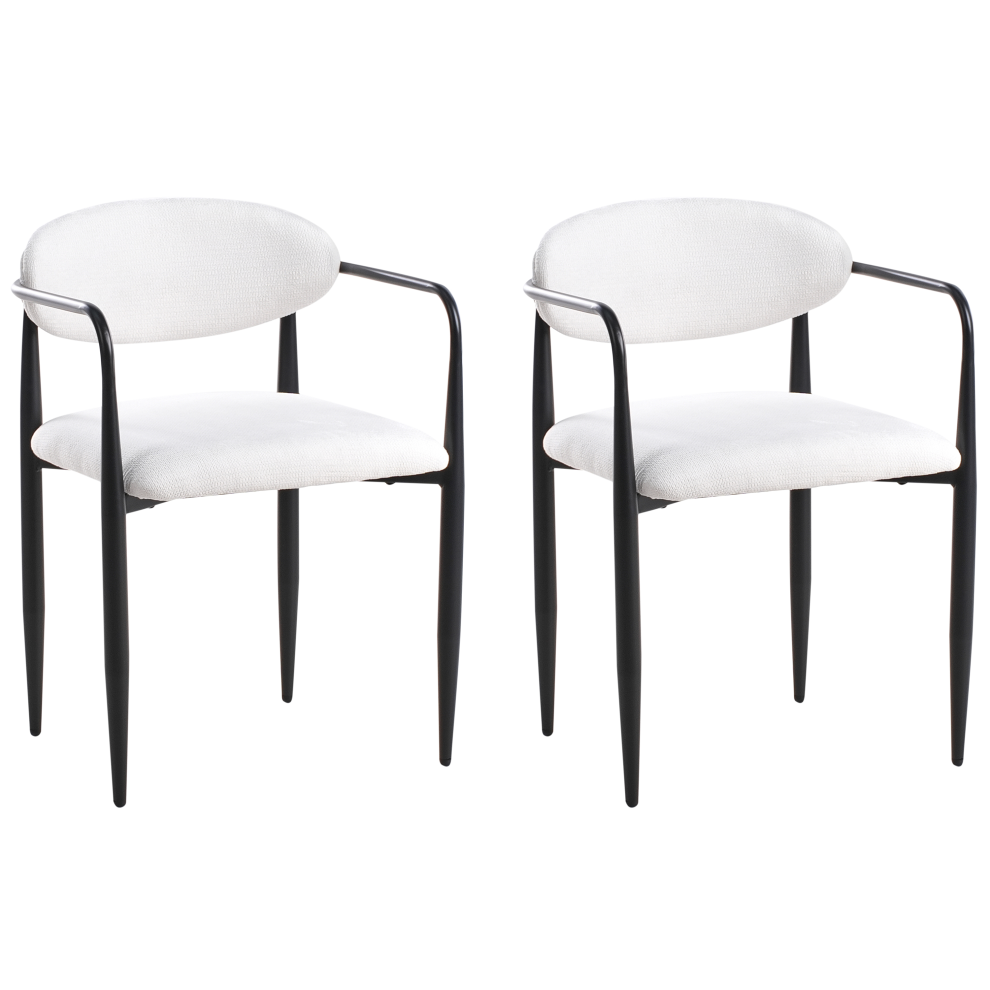 Set of 2 Chairs TANEVIK Off-White