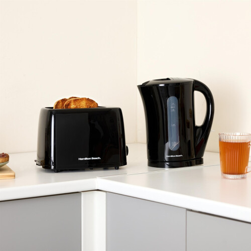 Hamilton Beach Hamilton Beach, Kettle & Toaster Set, Essentials Collection, Black, HBESSB 1