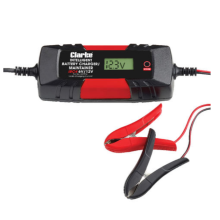 CLARKE BATTERY CHARGER INTELLIGENT SMART TRICKLE CHARGER 6V 12V 4A IBC4