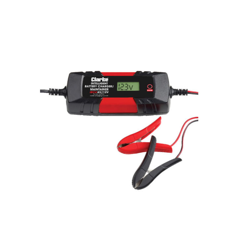 Clarke Battery Charger Intelligent Smart Trickle Charger 6V 12V 4A Ibc4