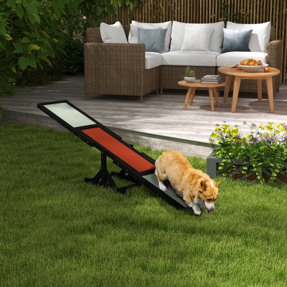 B&Q - Wooden Pet Seesaw For Big Dogs With Anti-Slip SurfaceBlack - Image 3