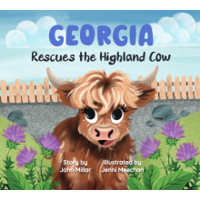 (Georgia, 0718819661298) Hoo Moo Personalised Scottish Let's Rescue The Highland Cow Book - Girls Names