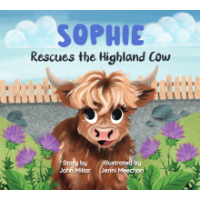 (Sophie, 0718819661601) Hoo Moo Personalised Scottish Let's Rescue The Highland Cow Book - Girls Names