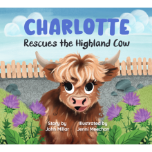 (Charlotte, 0718819661151) Hoo Moo Personalised Scottish Let's Rescue The Highland Cow Book - Girls Names