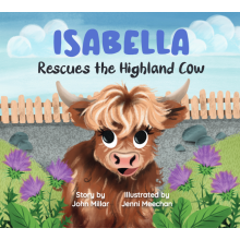 (Isabella, 0718819661359) Hoo Moo Personalised Scottish Let's Rescue The Highland Cow Book - Girls Names
