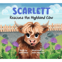 (Scarlett, 0718819661564) Hoo Moo Personalised Scottish Let's Rescue The Highland Cow Book - Girls Names