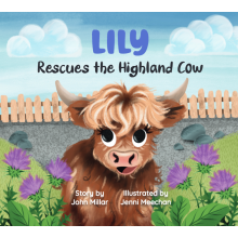(Lily, 0718819661427) Hoo Moo Personalised Scottish Let's Rescue The Highland Cow Book - Girls Names