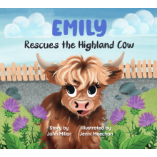 (Emily, 0718819661236) Hoo Moo Personalised Scottish Let's Rescue The Highland Cow Book - Girls Names