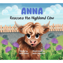 (Anna, 0718819661137) Hoo Moo Personalised Scottish Let's Rescue The Highland Cow Book - Girls Names