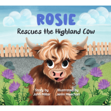 (Rosie, 0718819661540) Hoo Moo Personalised Scottish Let's Rescue The Highland Cow Book - Girls Names