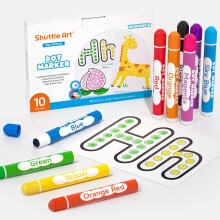 Shuttle Art Dot Markers 10 colori pennarelli lavabili per bambini piccoli Bingo Daubers forniture per bambini in et    prescolare bambini non tossi