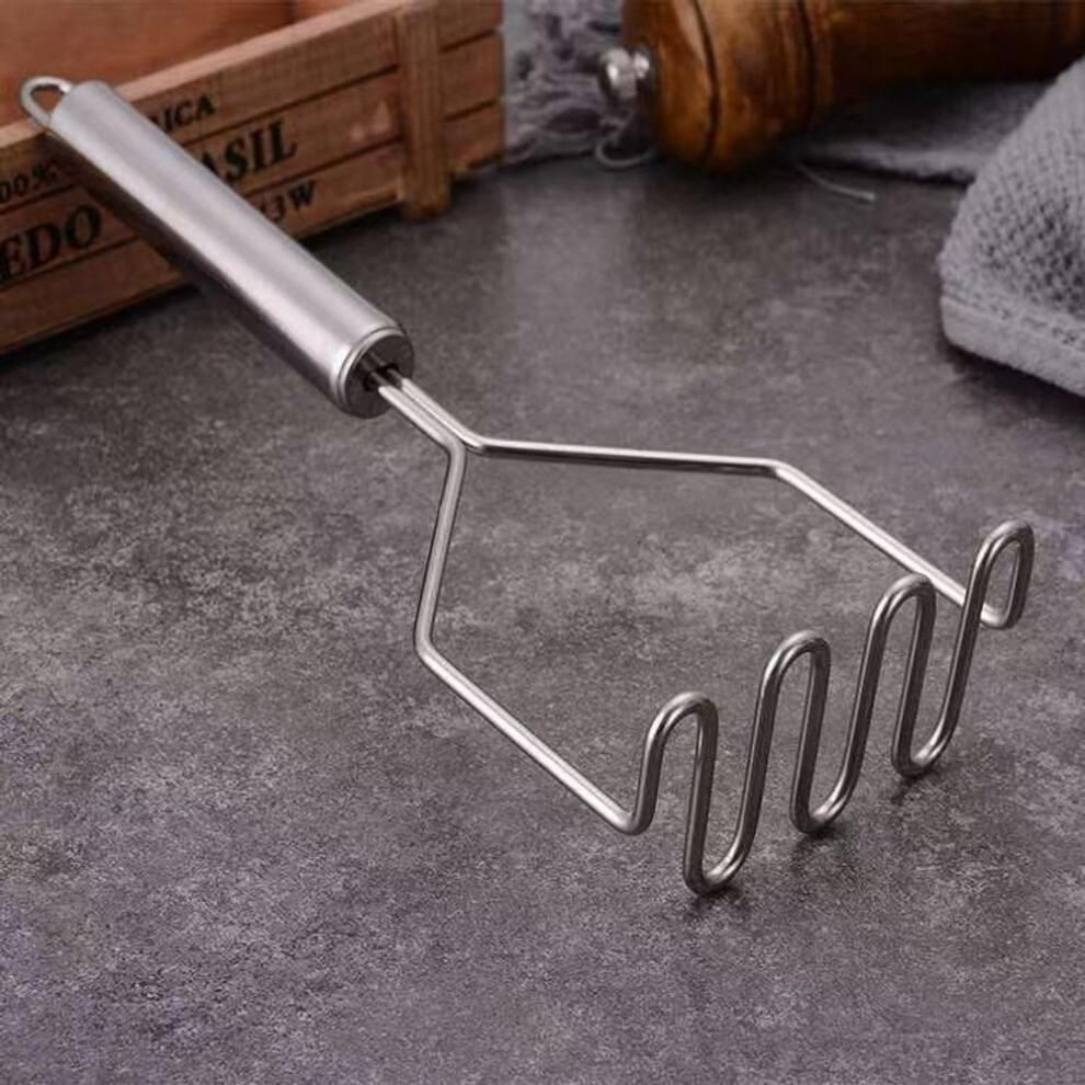 1pcs Stainless Steel Kitchen Gadget Potato Masher Press Cooking Tool Mashed Potatoes Wavy Pressure Kitchen Accessories
