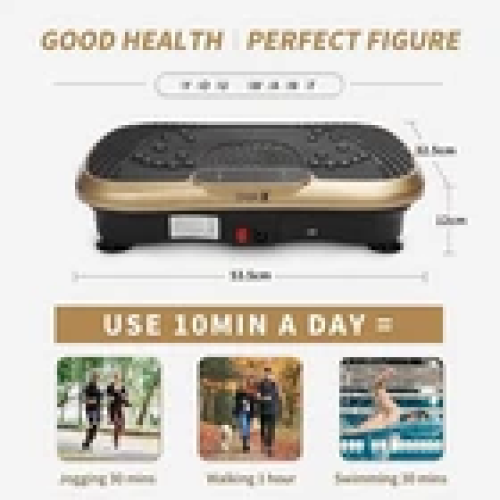 Power Vibration Plate Vibrating Machine Platform Exercise Body Shaker 2