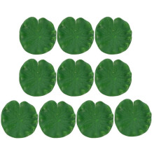 10pcs Fish Tank Lotus Leaves Pool Floating Lotus Leaves Novel Photo Props
