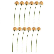 12Pcs Simulation Flowers Lifelike Dandelions Household Fake Dandelions Ornaments