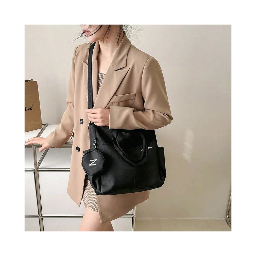 (black) Waterproofed Women's Handbag Shoulder Crossbody Bags Oxford Tote Bag for Student Ladies Female Handbag Bolsa Bolsas Para Mujeres