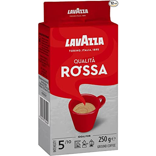 Lavazza 12 X Lavazza Rossa Ground Coffee 250g (12 PACK BUNDLE)