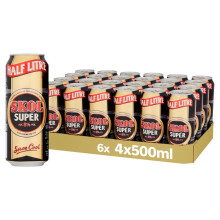 Skol Super Lager 4x500ml (Pack of 24 x 500ml)