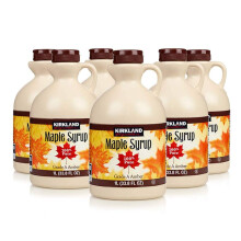 Kirkland Maple Syrup, 100% Pure and Natural, Grade A, Taste 1L (case of 6)