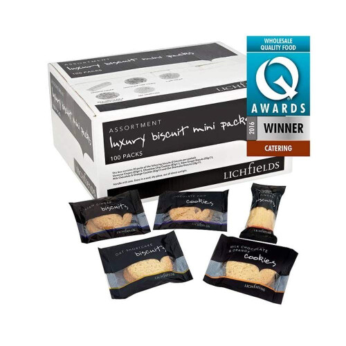 ( 100 Pack ) Lichfields Assortment Luxury Biscuit 100 Mini Packs