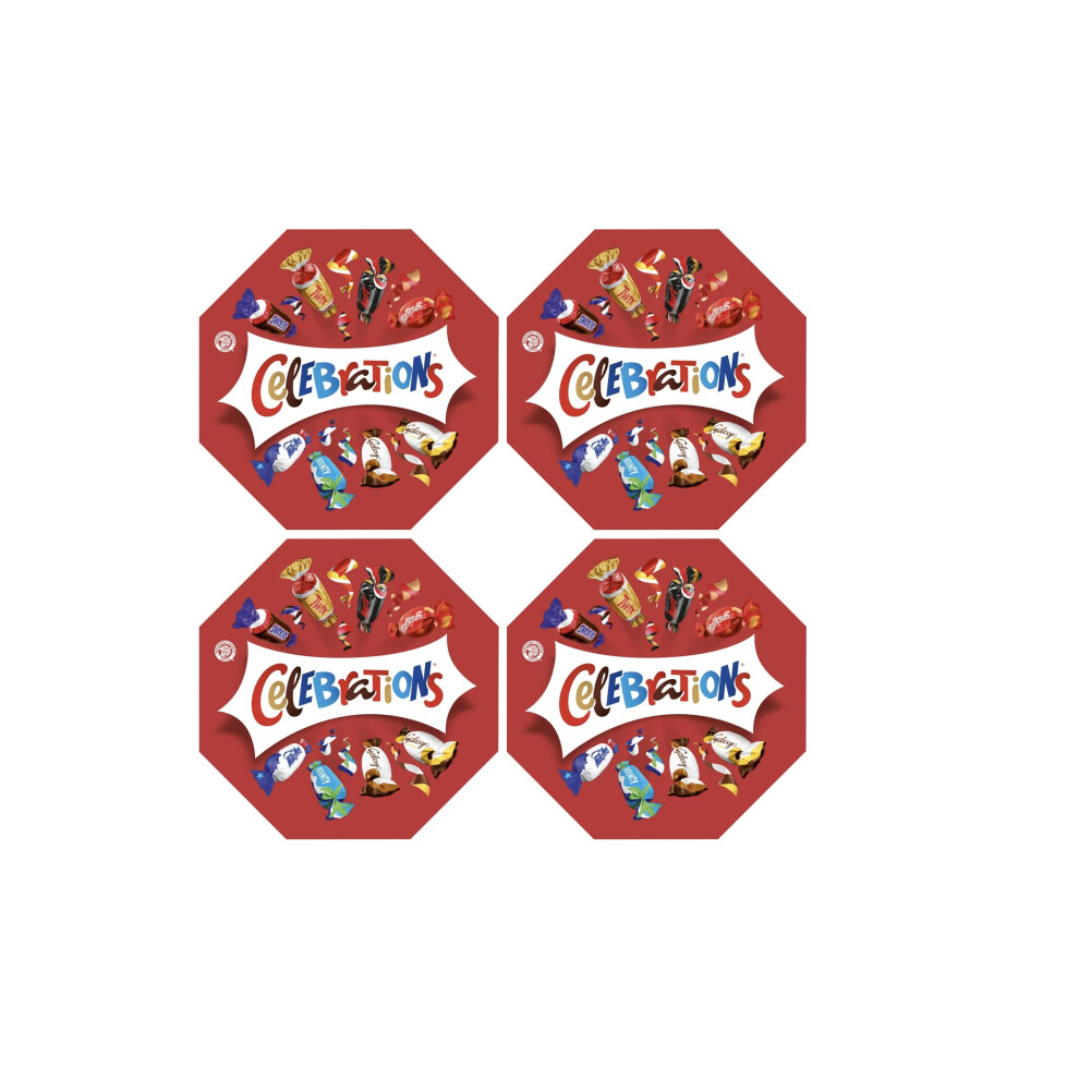 Celebrations Bulk Chocolate Box, 950G, Assorted Chocolates Gift Box With Mini Chocolate Bars & Biscuits, Chocolate Centrepiece Sharing Pack Of 4