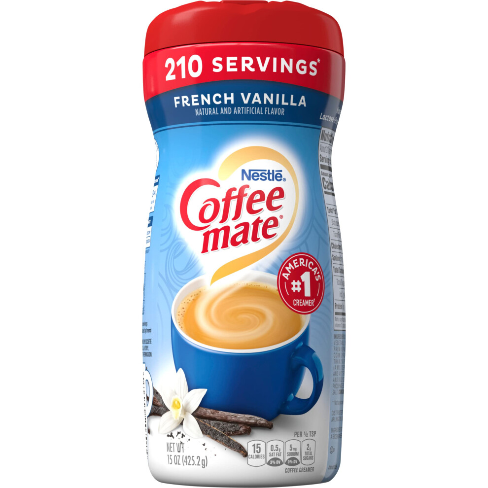 Coffee Mate Coffee-Mate French Vanilla Powdered Coffee Creamer, 15-Ounce Packages (Pack Of 6) By Coffee-Mate [Foods]