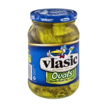 Vlasic Ovals Hamburger Dill Pickle Chips, 16 Ounce (Pack Of 12)