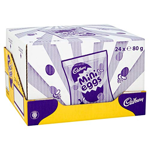 Cadbury Cadbury Mini Eggs Easter Chocolate Bag, 80 g, Pack of 24 2