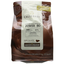 Callebaut Powerful 80 Percent Dark Chocolate Callets 2.5 kg