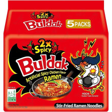 SAMYANG 2X Spicy Ramen Noodles (40-Pack) | Authentic Korean Flavor | Double The Heat | Quick & Easy Prep