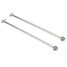 2Pcs RC Drive Shaft Steel Efficient Drivetrain Rust Resistant RC CVD Drive Shaft for ARRMA 1/5 Outcast Kraton 8s Silver