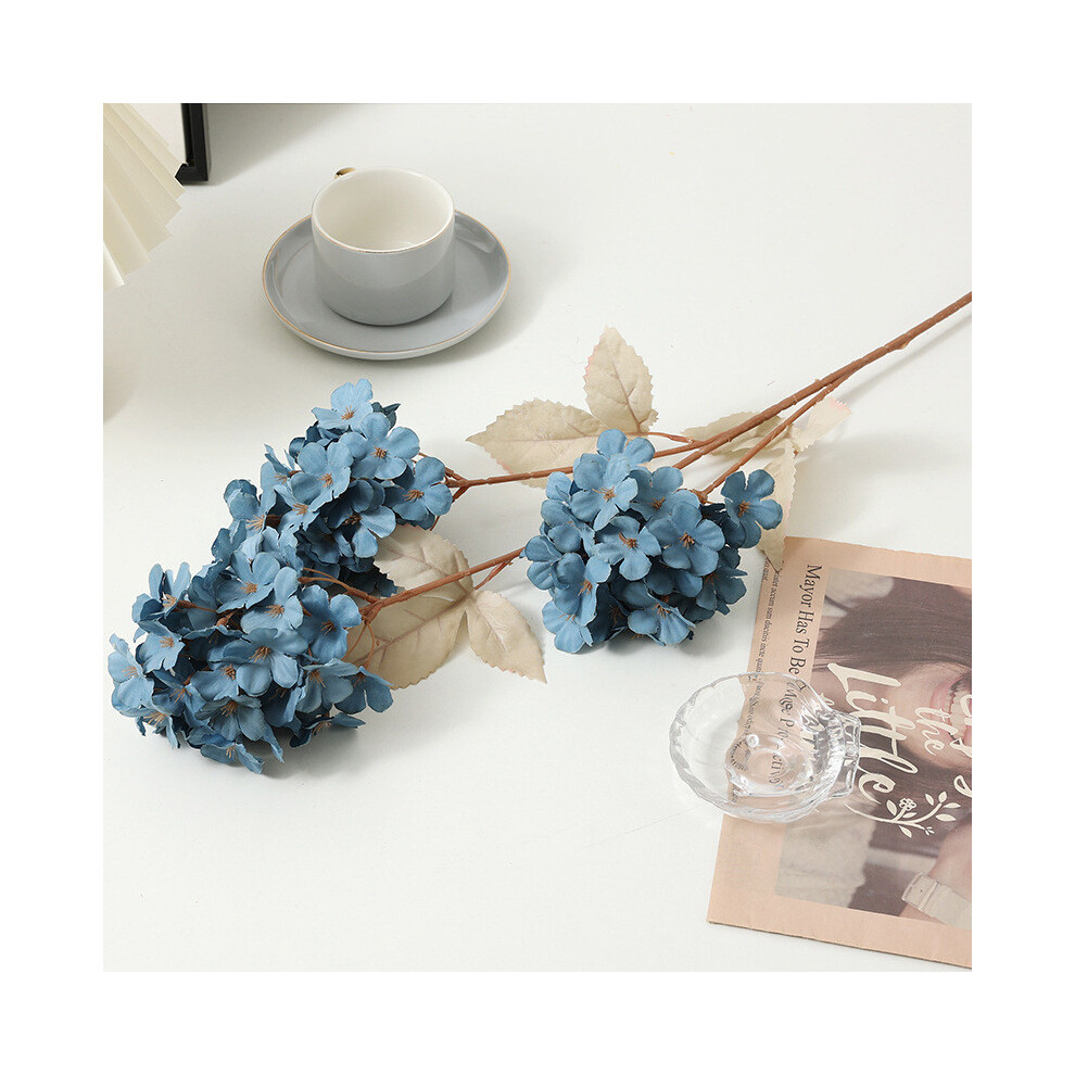 (Blue)Simulation d'hortensia fleur salon hôtel décoration accessoires extérieur