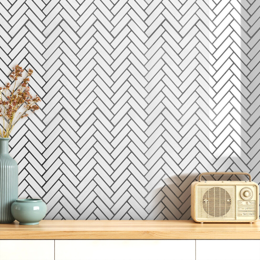 10Pcs Self-Adhesive Wall Tile Stickers