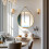 700x700mm Gold Round Wall Vanity Mirror with Hanging Rope 2