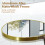 700x700mm Gold Round Wall Vanity Mirror with Hanging Rope 7