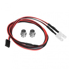 2PCS 5mm Headlights RC Accessory LED Lights for 1/10 Model Drift Car Vehicle (9# White Light)