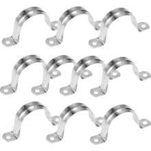 20 2-hole U-shaped pipe clamps 304 stainless steel rigid pipe clamps (41mm)