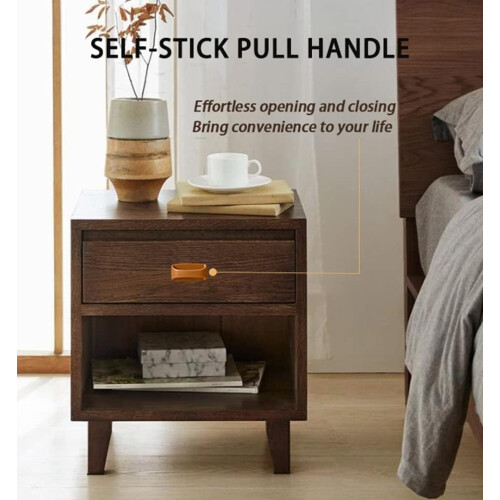 6 Pack Self-Stick Instant Cabinet Handle Pulls Drawer Pull Helper with Adhesive Sliding Door Handle Stick On Handle for Glass Windows Wardrobes Peel a 1