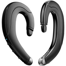 Wireless Bluetooth Headphone, Painless Wearing Headset with Mic for Cell Phone, Non Ear Plug Non Bone Conduction Ear Hook Earbuds, Lightweight, Waterp