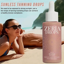 Zeria tan-without-sun drops,Self-tanning drops for dark fake tan Box Edition
