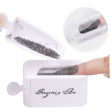 3 pieces of nail care tools, double-layer French powder box, portable wetting powder flash container, powder recovery storage box