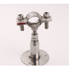 Stainless steel wall mounted ceiling mounted pipe supports, 5 adjustable pipe supports, pipe collars with screws for 25 mm (3/4 inch) diameter pipe (2