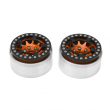 2Pcs RC Wheel Hub Aluminum Alloy High Wear Resistance CNC Machining 1.9in Remote Control Car Wheel HubGold