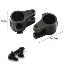 2pcs Black Coating Brass Axle Tube Link Mount Replacement for SCX10 PRO 1/10 Remote Control Car Upgrade Parts Accessories