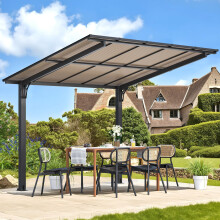 (3 x 2.4m) YODOLLA Outdoor Metal Freestanding Hardtop Gazebo