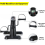 Mini Exercise Bike Under Desk Pedal leg Exerciser with LCD Display 2