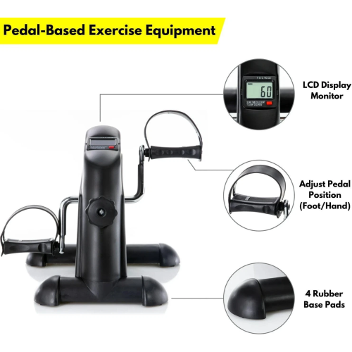 Mini Exercise Bike Under Desk Pedal leg Exerciser with LCD Display 1
