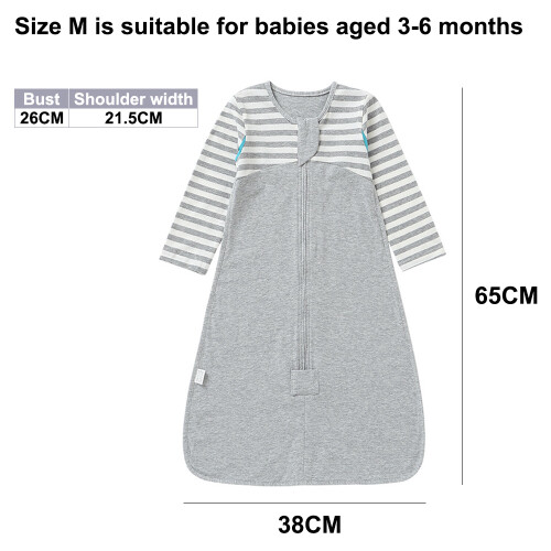 Breathable Long Sleeve Winter Thickened Sleeping Bag for Newborns-M-Style2 2