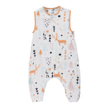 Baby Sleeveless Sleeping Bag, Thin Sleeping Bag for Children in Summer - Orange - 70-80Cm